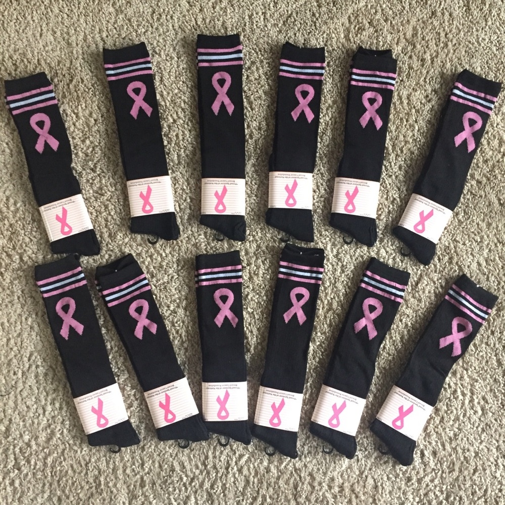 Breast cancer awareness socks
